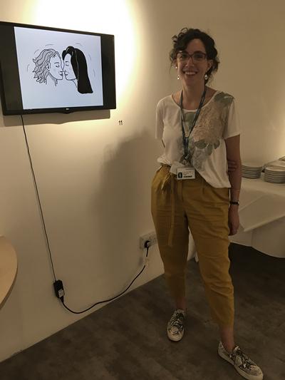 Victoria Aragon with her film